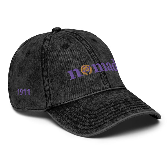 Omega Psi Phi Inspired 1911 Nomad Vintage Cotton Twill Cap