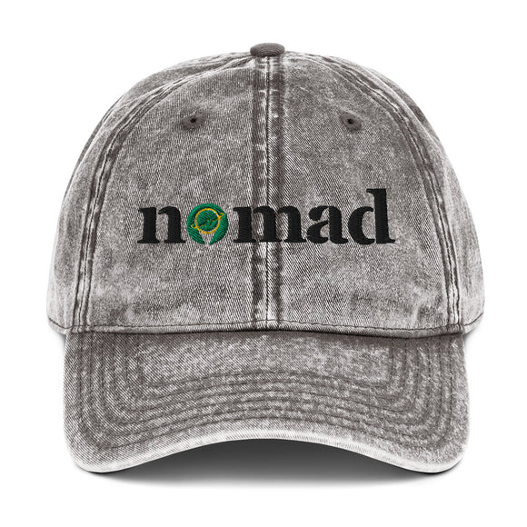 Black And Green Nomad Vintage Cotton Twill Cap (Additional Colors Available)