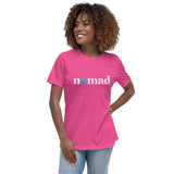 White And Blue Nomad Women's Relaxed T-Shirt (Additional Colors Available)