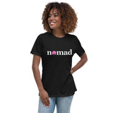 White And Pink Nomad Women's Relaxed T-Shirt (Additional Colors Available)