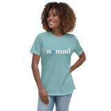 White And Blue Nomad Women's Relaxed T-Shirt (Additional Colors Available)