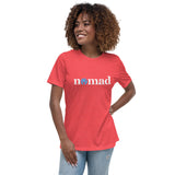 White And Blue Nomad Women's Relaxed T-Shirt (Additional Colors Available)