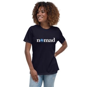 White And Blue Nomad Women's Relaxed T-Shirt (Additional Colors Available)